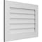 Ekena Millwork Vertical Surface Mount PVC Gable Vent: Non-Functional, w/ 3-1/2"W x 1"P Standard Frame, 30"W x 22"H GVPVE30X2201SN - alternate 2